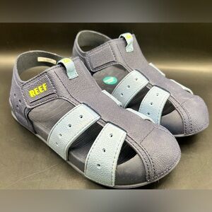 Reef Kids Navy and Light Blue Sandals- Water Friendly, Size:3